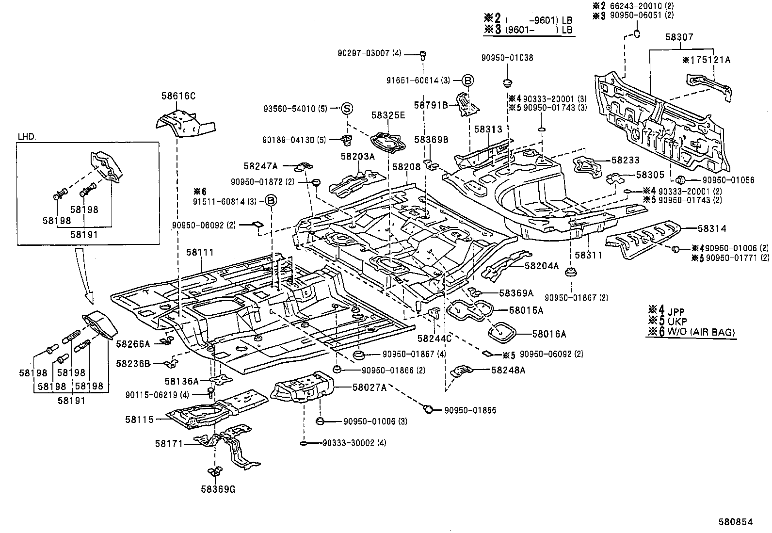 58307-2B210 PANEL SUB-ASSY, BODY LOWER BACK product image