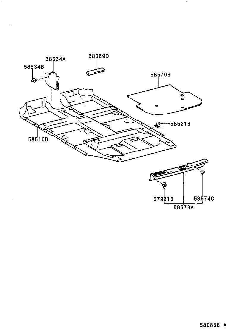58517-44020 MAT ASSY, REAR FLOOR product image