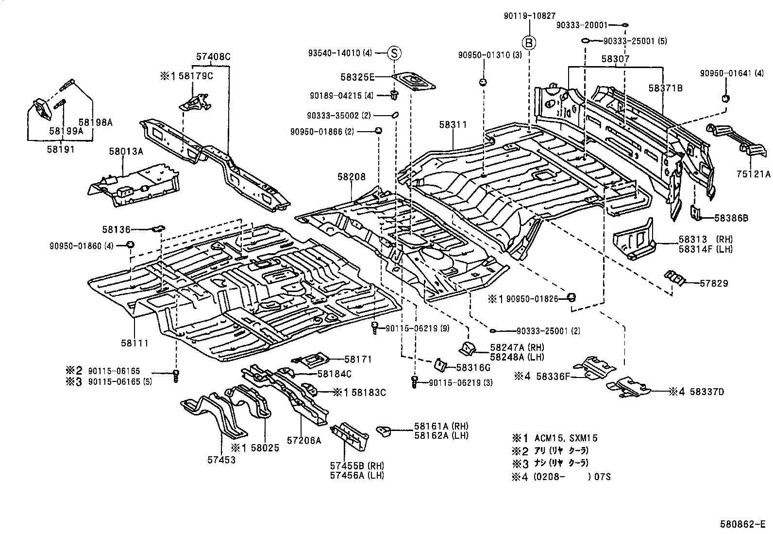 58307-44901 PANEL SUB-ASSY, BODY LOWER BACK product image