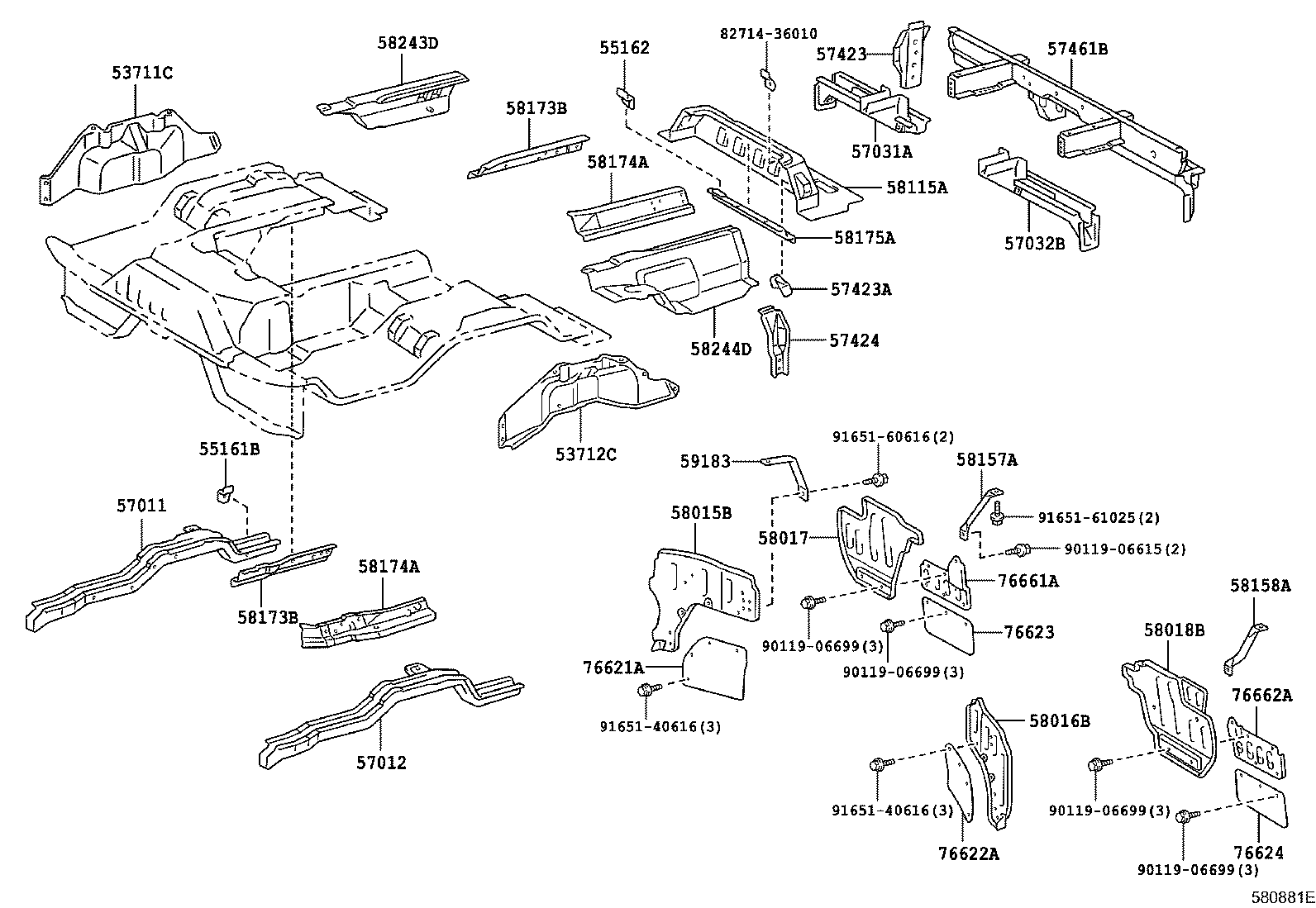 53895-36040 SHIELD, SIDE FLOOR APRON, FRONT product image