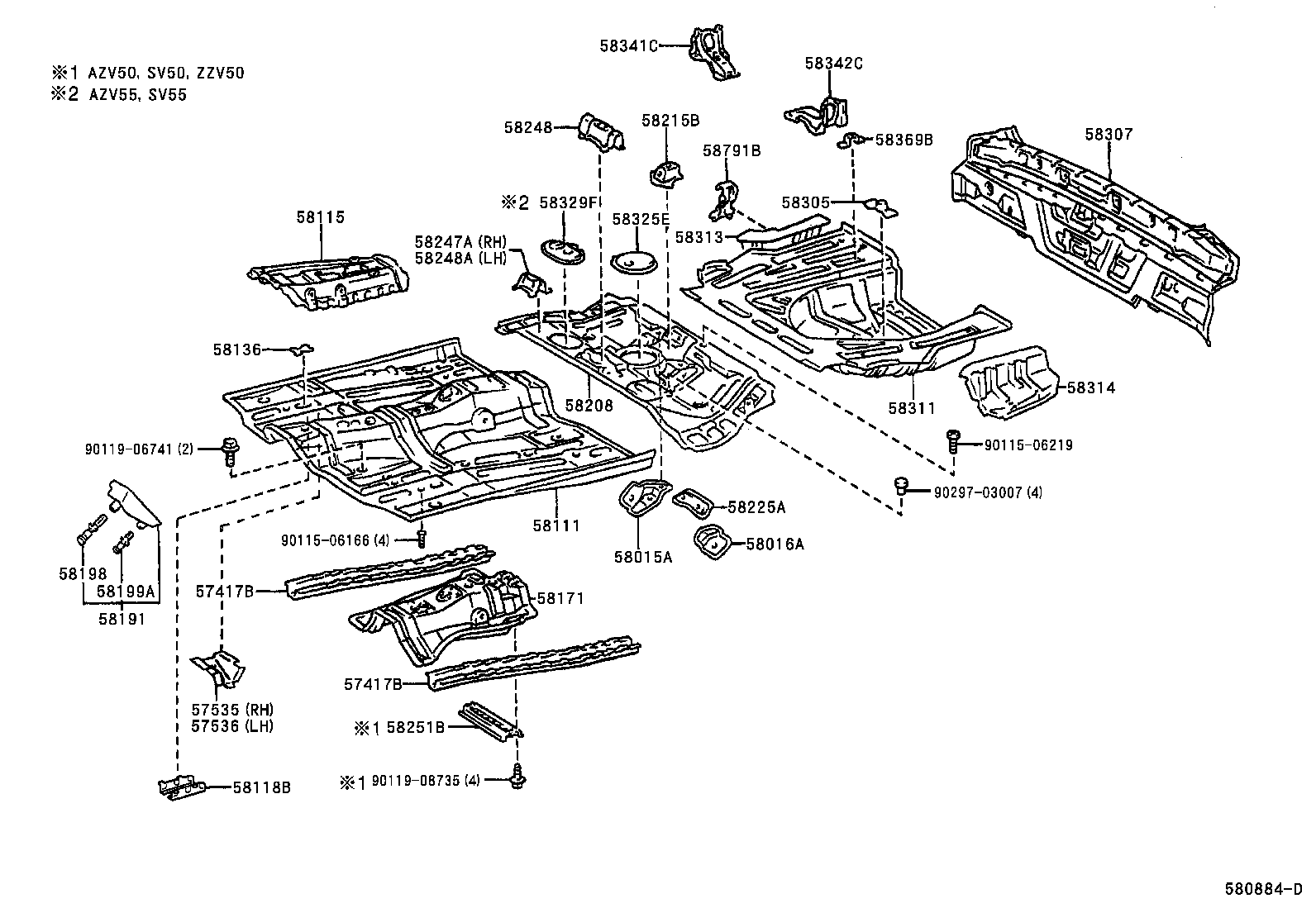 58307-32370 PANEL SUB-ASSY, BODY LOWER BACK product image