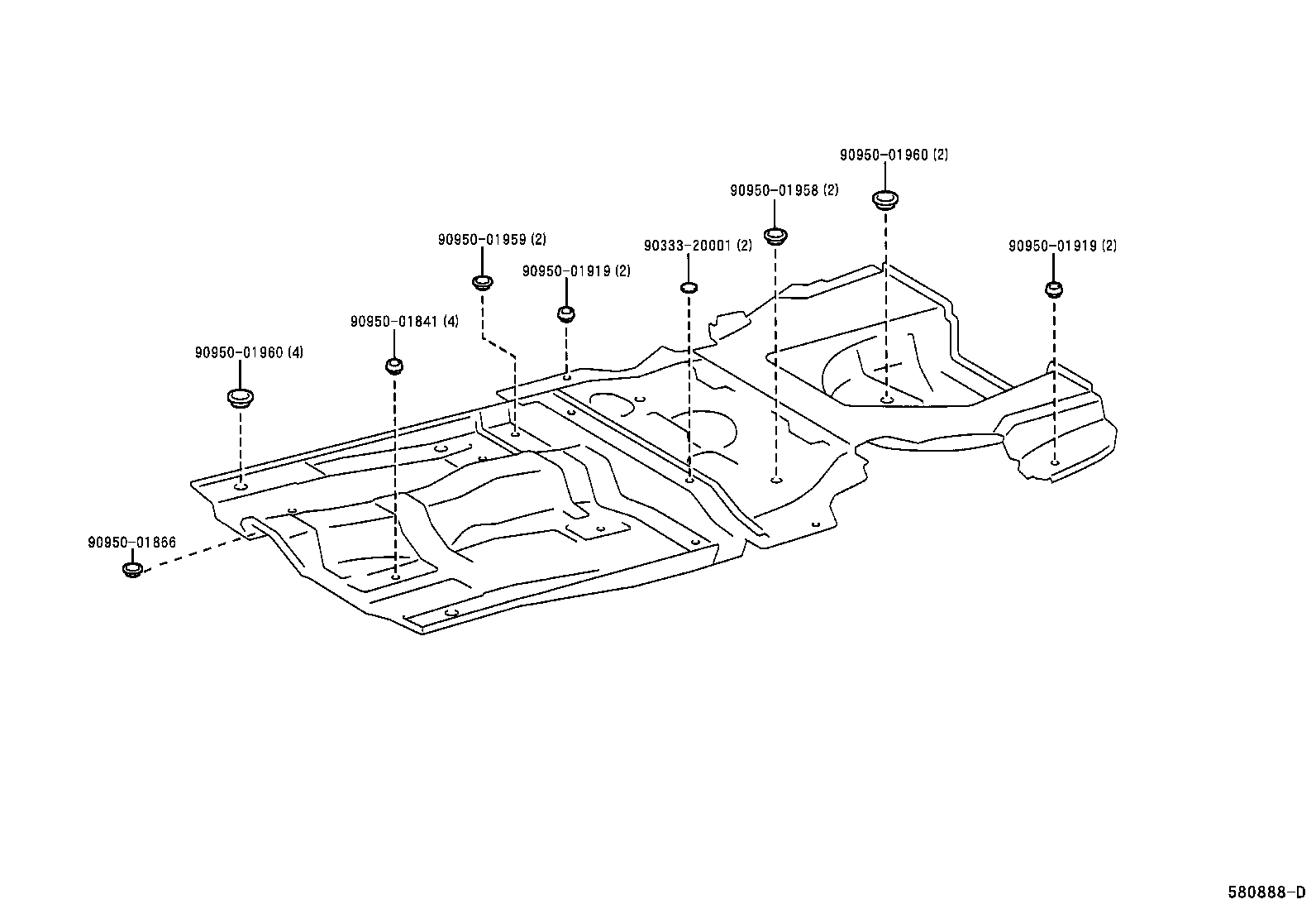 58307-32370 PANEL SUB-ASSY, BODY LOWER BACK product image