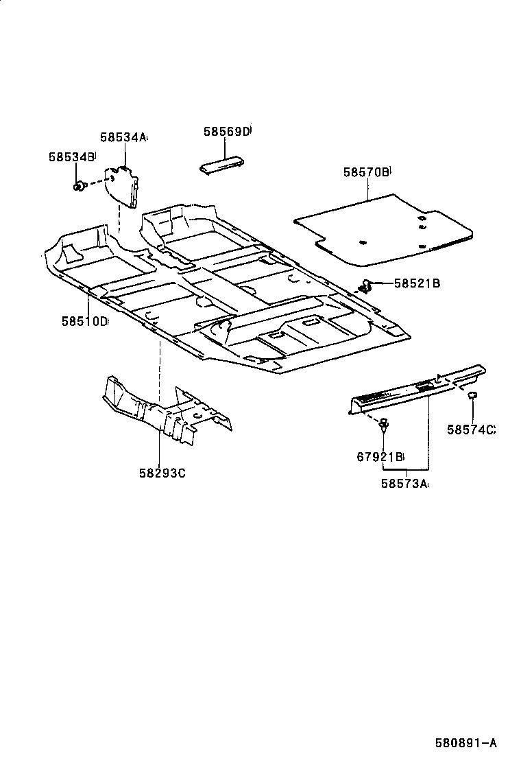 58517-44050 MAT ASSY, REAR FLOOR product image