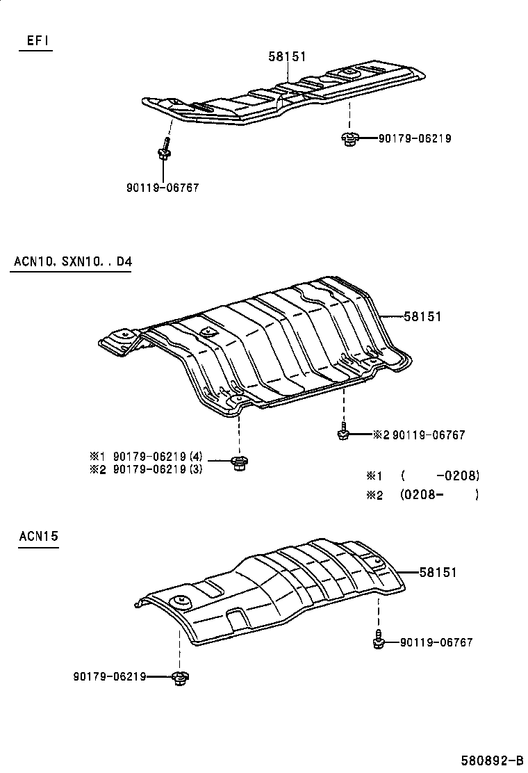 58151-44070 INSULATOR, FRONT FLOOR HEAT, NO.1 product image