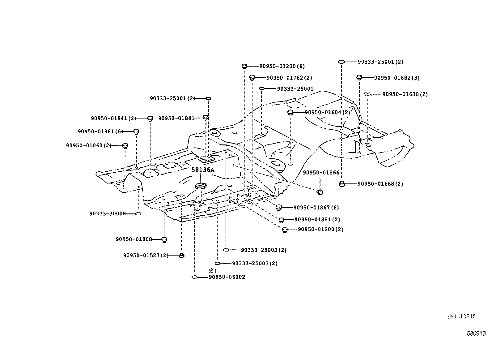 57207-22060 BRACKET SUB-ASSY, ENGINE REAR MOUNTING MEMBER, RH product image