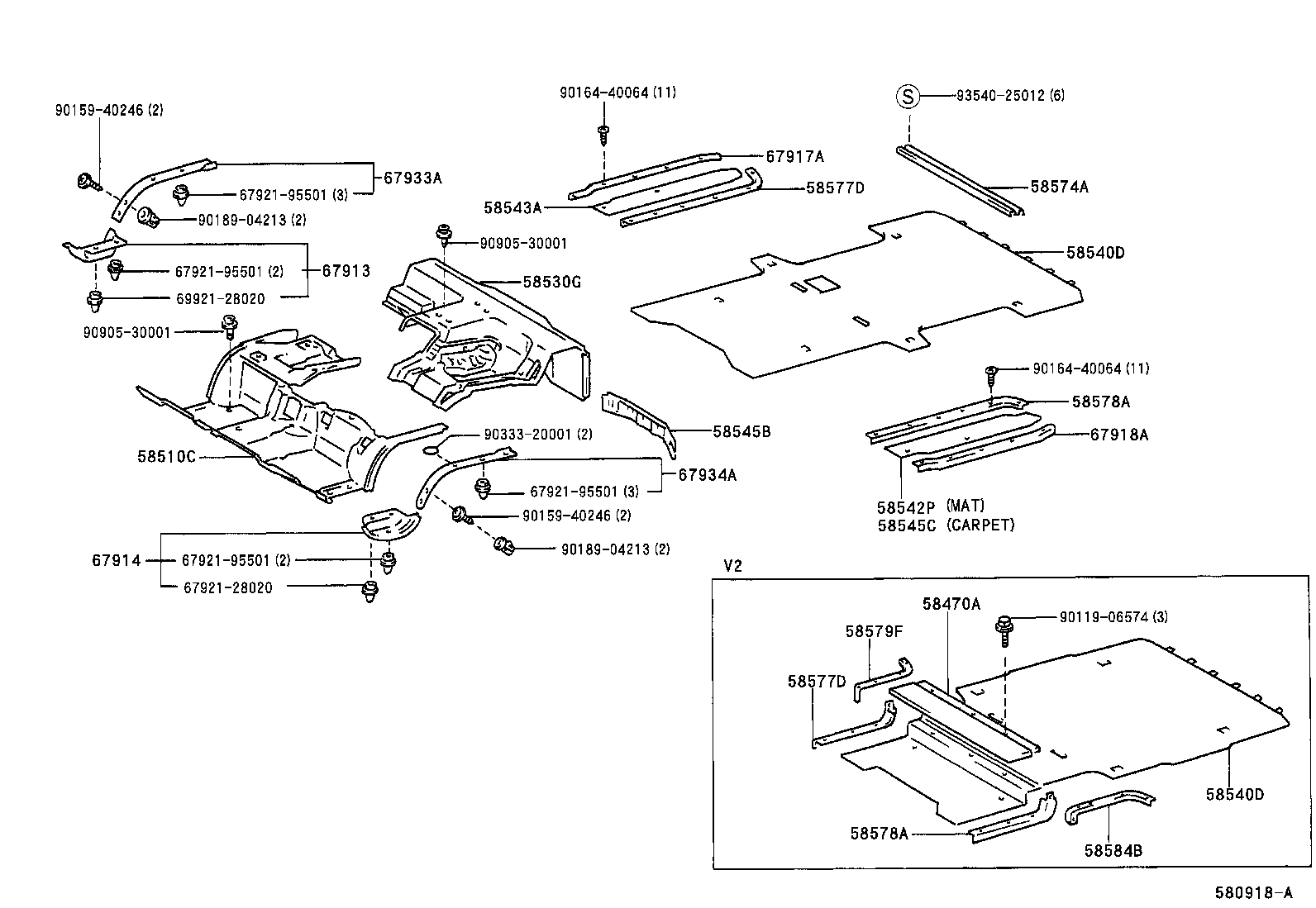 58417-28050 BOARD, REAR FLOOR, NO.3 product image