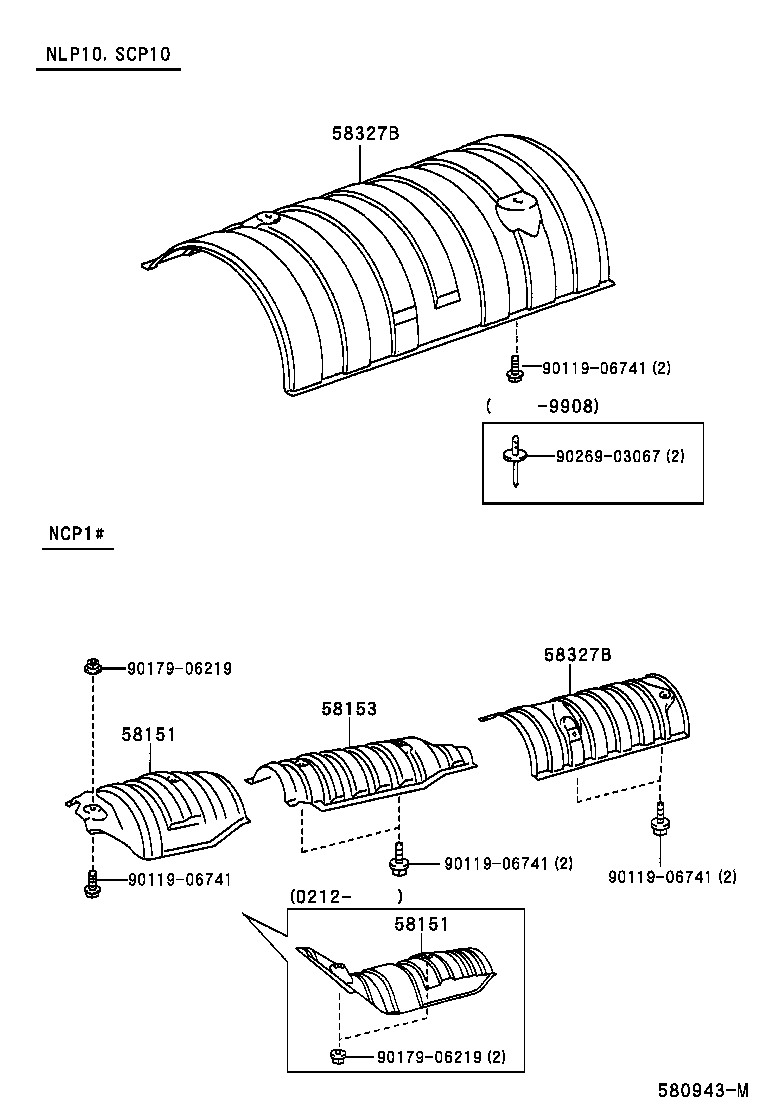 58151-52030 INSULATOR, FRONT FLOOR HEAT, NO.1 product image