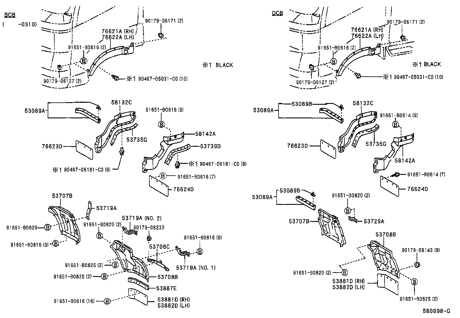 53729-37050 BRACKET, FENDER APRON, LH product image