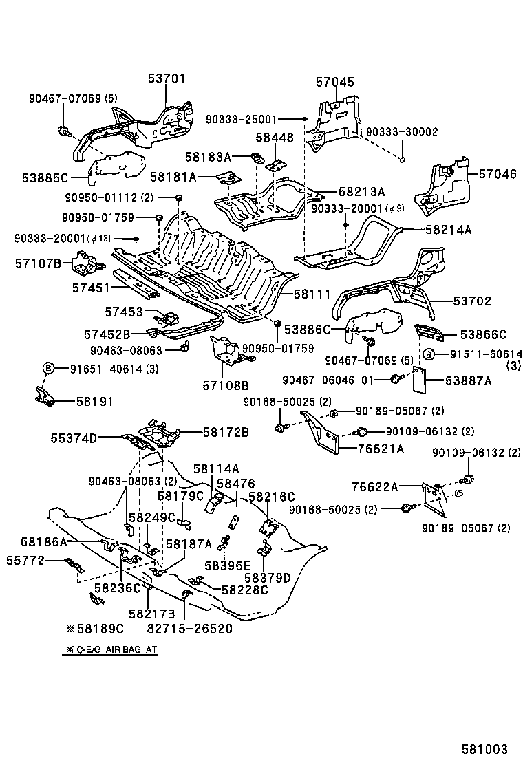 53702-27050 APRON SUB-ASSY, FRONT FENDER, LH product image