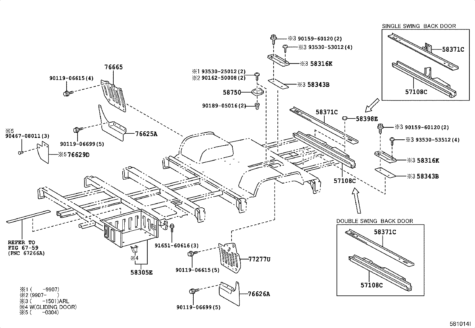 62429-36010 COVER, REAR FLOOR HOLE product image