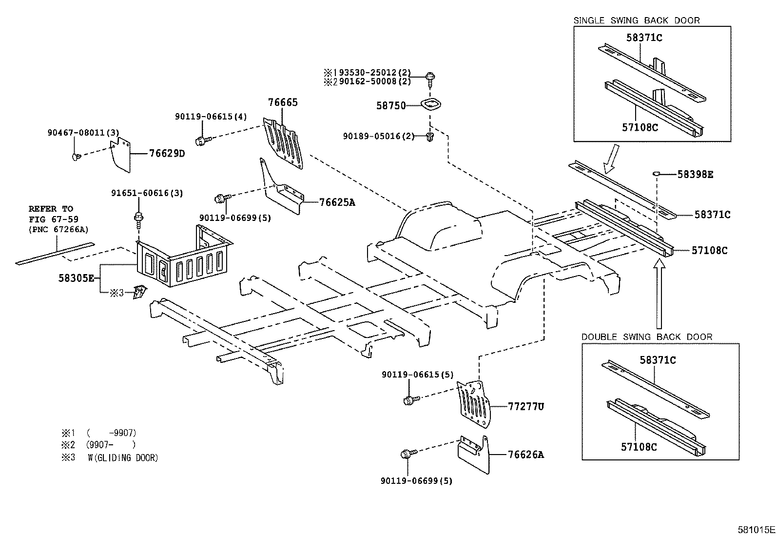 62429-36010 COVER, REAR FLOOR HOLE product image