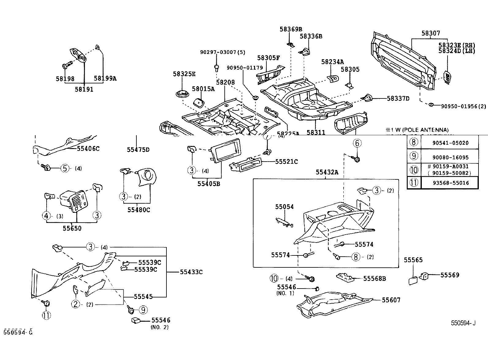 58307-AC010 PANEL SUB-ASSY, BODY LOWER BACK product image