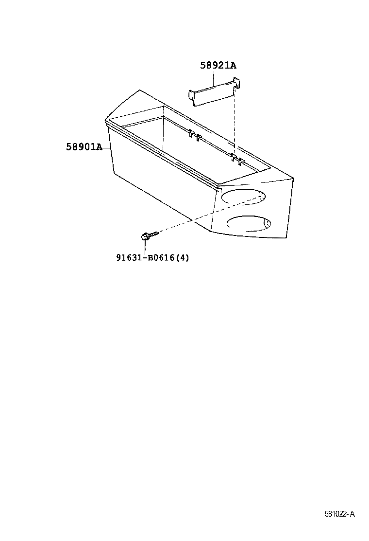 58808-60041 COVER SUB-ASSY, SHIFTING HOLE product image