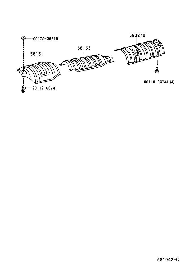 58327-52031 INSULATOR, MAIN MUFFLER HEAT product image