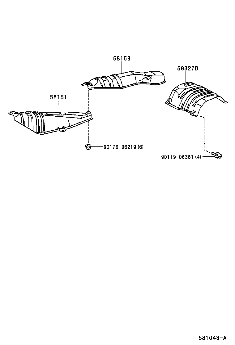 58151-20160 INSULATOR, FRONT FLOOR HEAT, NO.1 product image