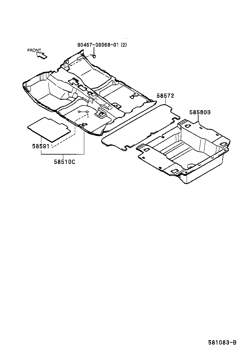 58591-87402-03 COVER, FLOOR CARPET product image