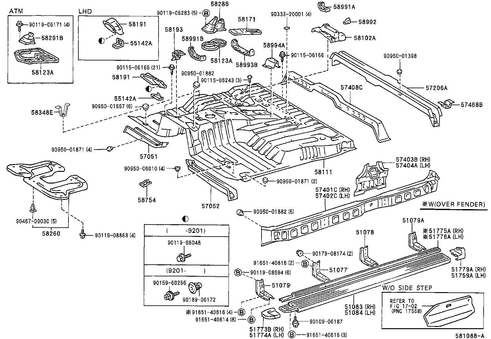 58111-60070 PAN, FRONT FLOOR product image