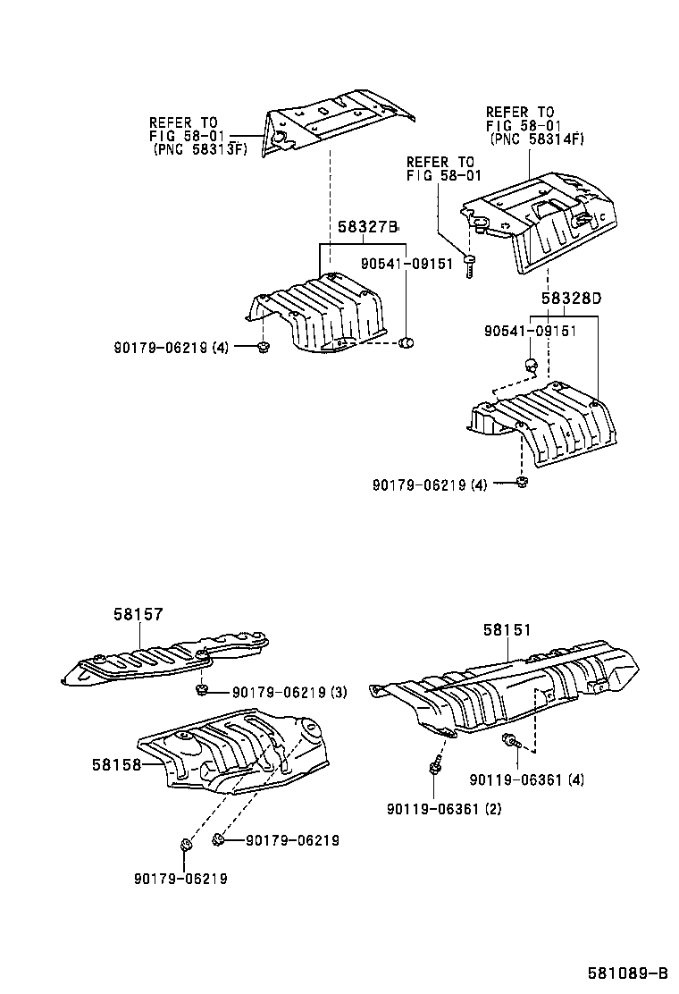 58151-30110 INSULATOR, FRONT FLOOR HEAT, NO.1 product image