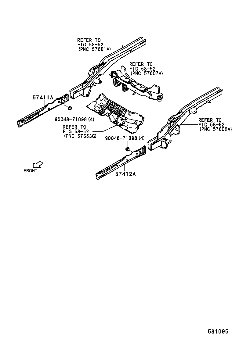 57027-87401 MEMBER, FRONT SIDE, RH product image