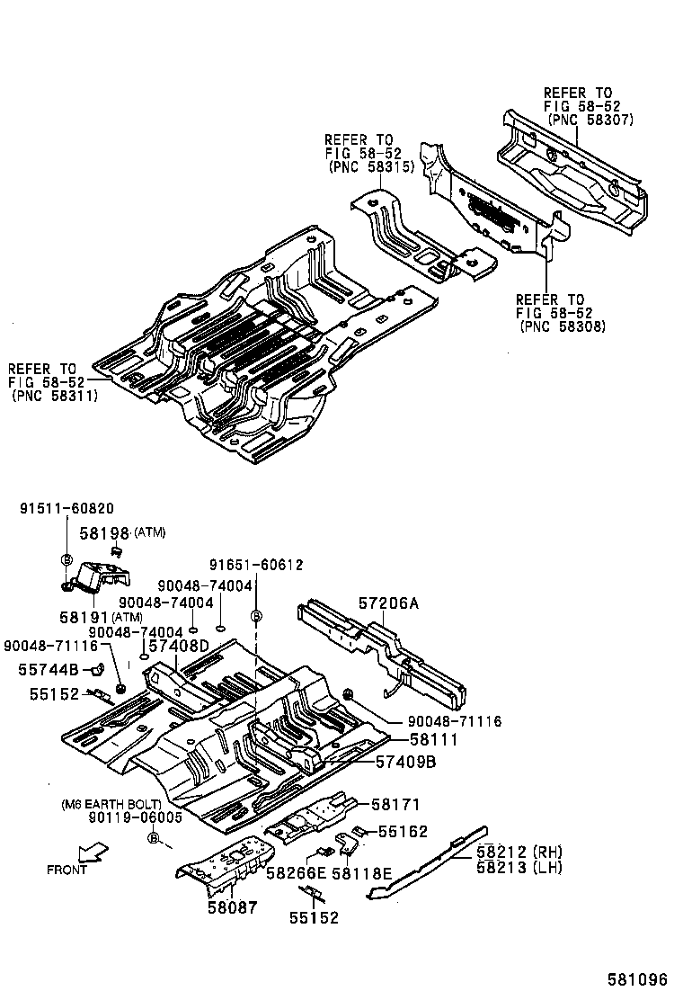 57027-87401 MEMBER, FRONT SIDE, RH product image