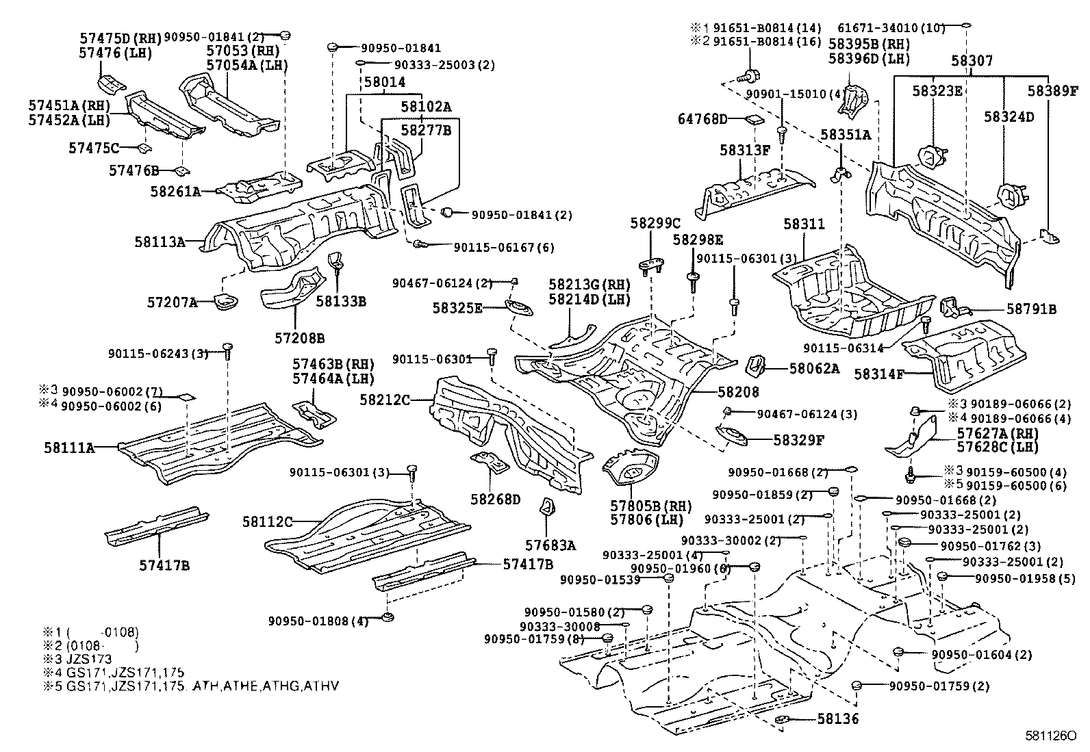 57686-30050 BRACKET, FUEL TANK MOUNTING, REAR RH product image