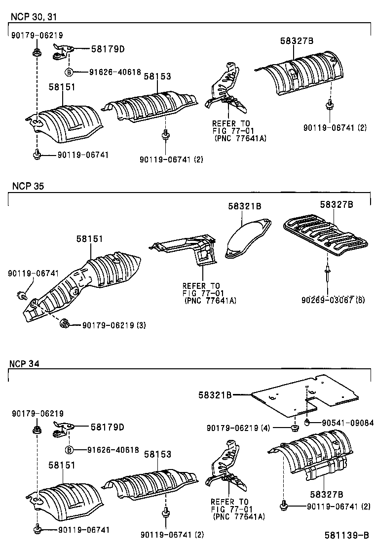 58321-52010 INSULATOR, REAR FLOOR HEAT, NO.1 product image