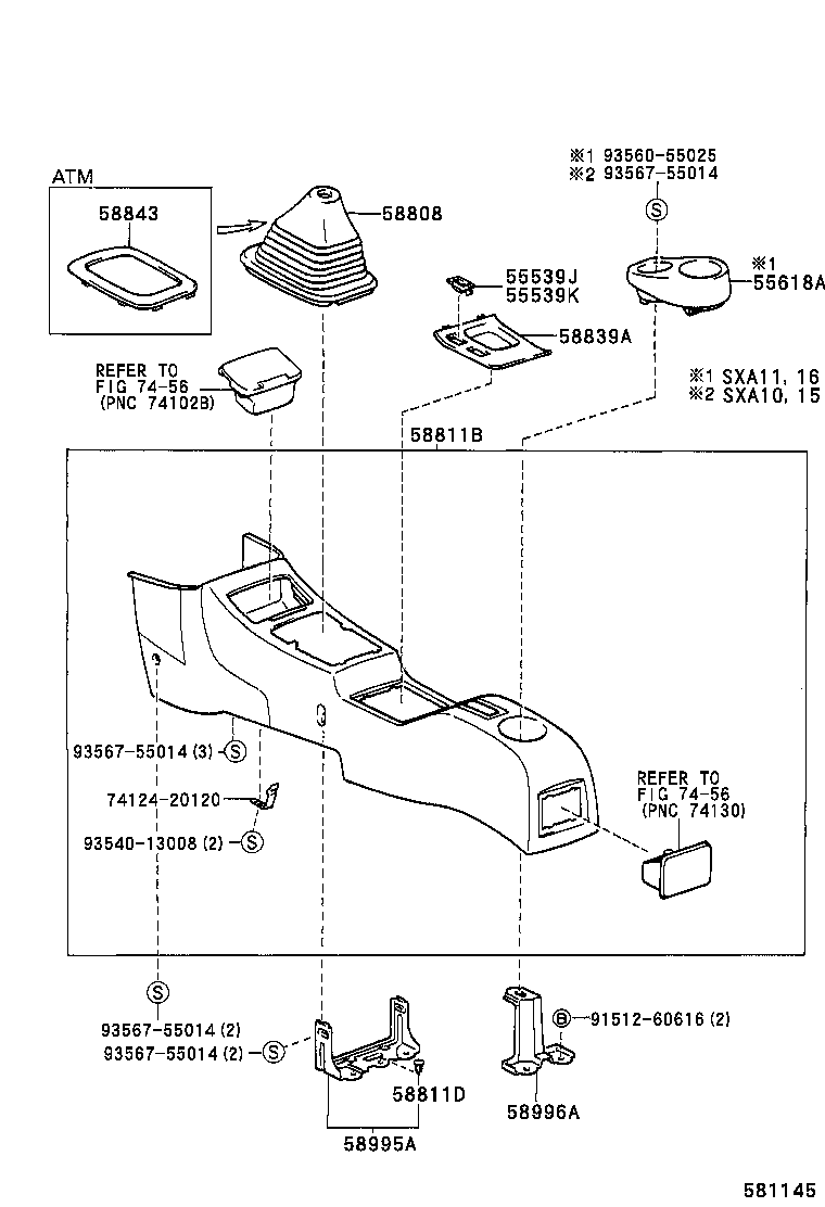 55618-42020-B0 HOLDER, CONSOLE BOX CUP product image