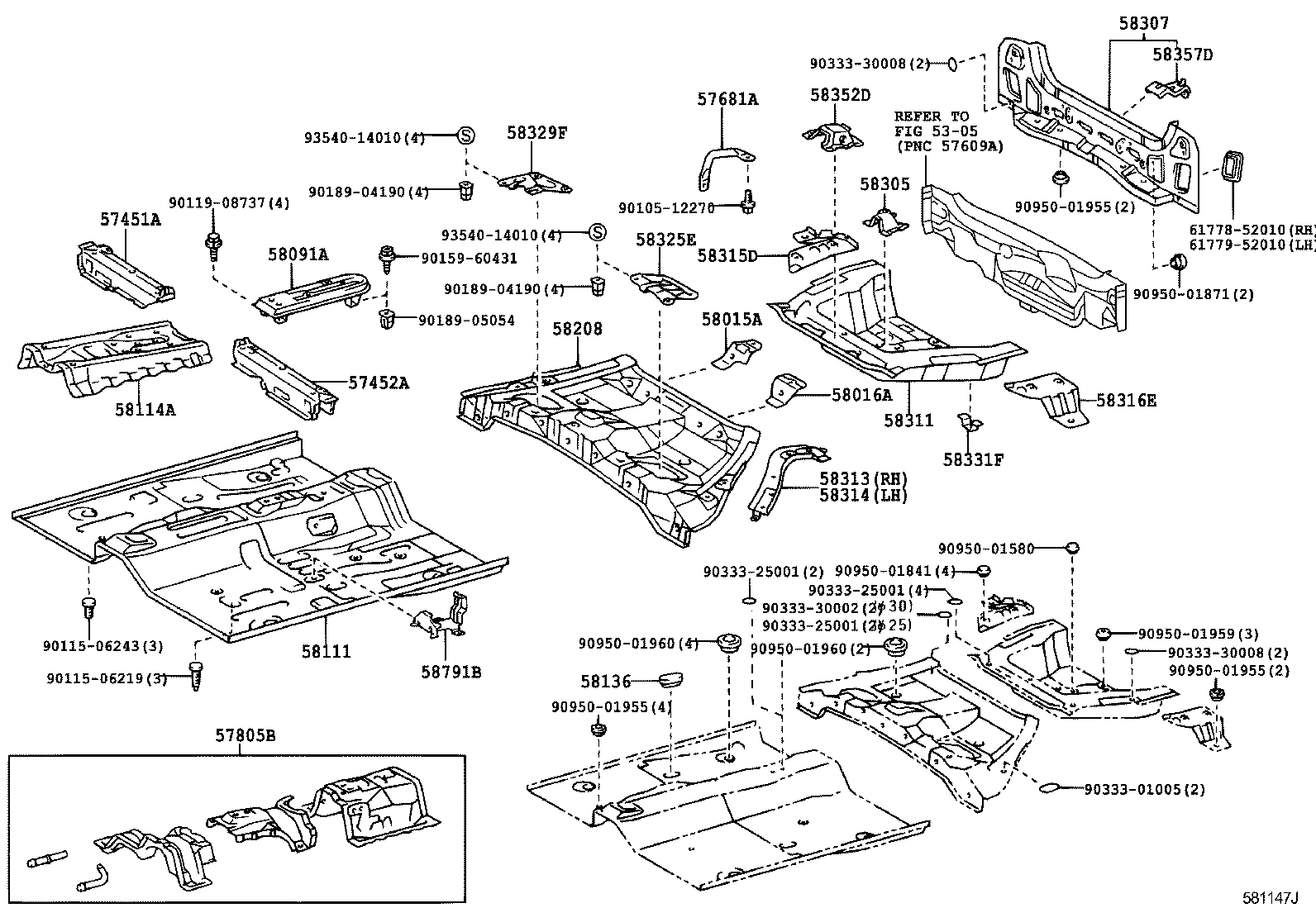 51938-52010 BRACKET, SPARE WHEEL CARRIER product image