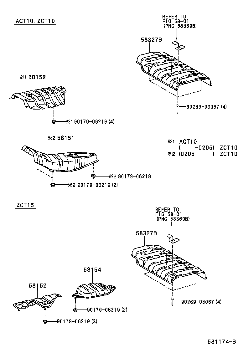 58151-63010 INSULATOR, FRONT FLOOR HEAT, NO.1 product image