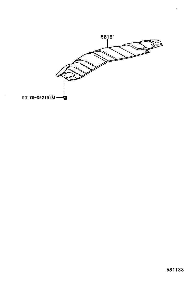 58151-42020 INSULATOR, FRONT FLOOR HEAT, NO.1 product image
