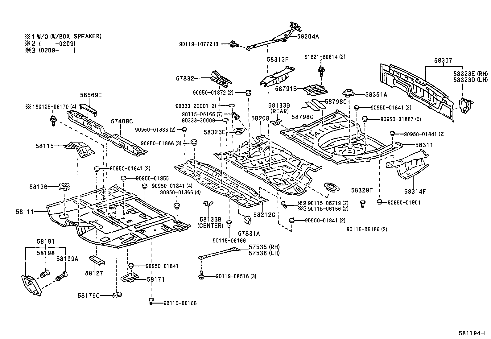 58307-48030 PANEL SUB-ASSY, BODY LOWER BACK product image