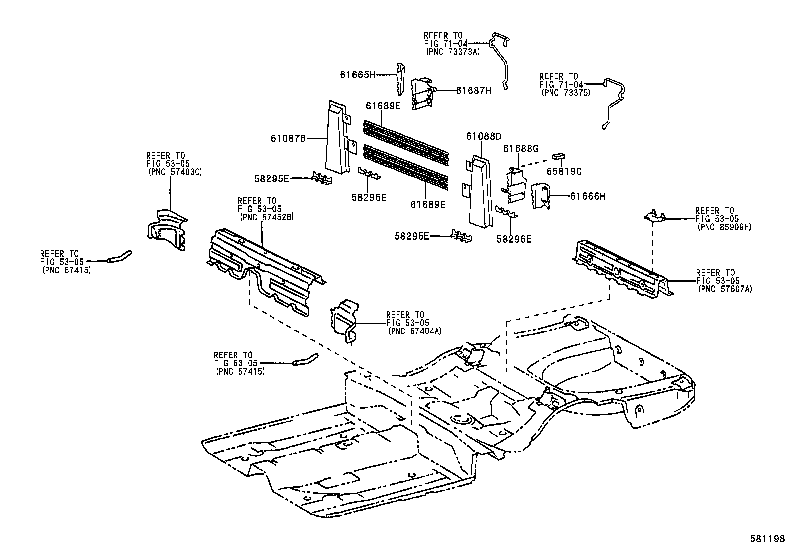 58211-06072 PAN, CENTER FLOOR product image