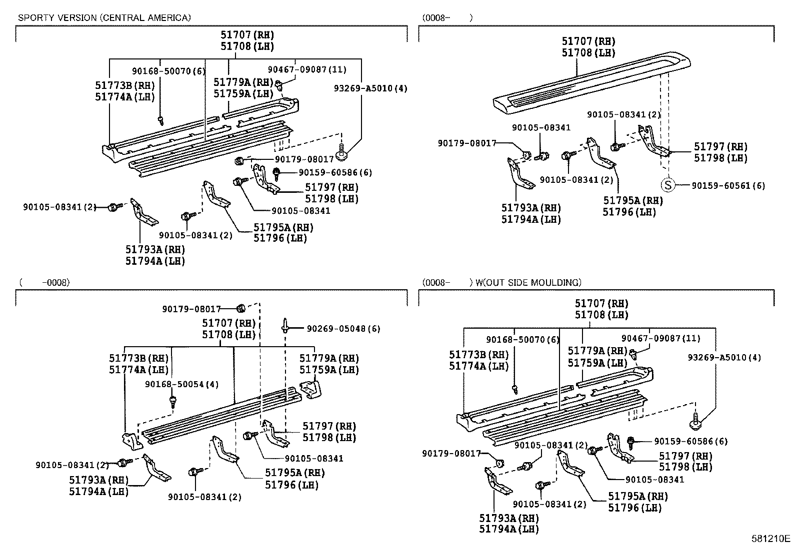 51779-35030 COVER, SIDE DOOR STEP PLATE, REAR RH product image