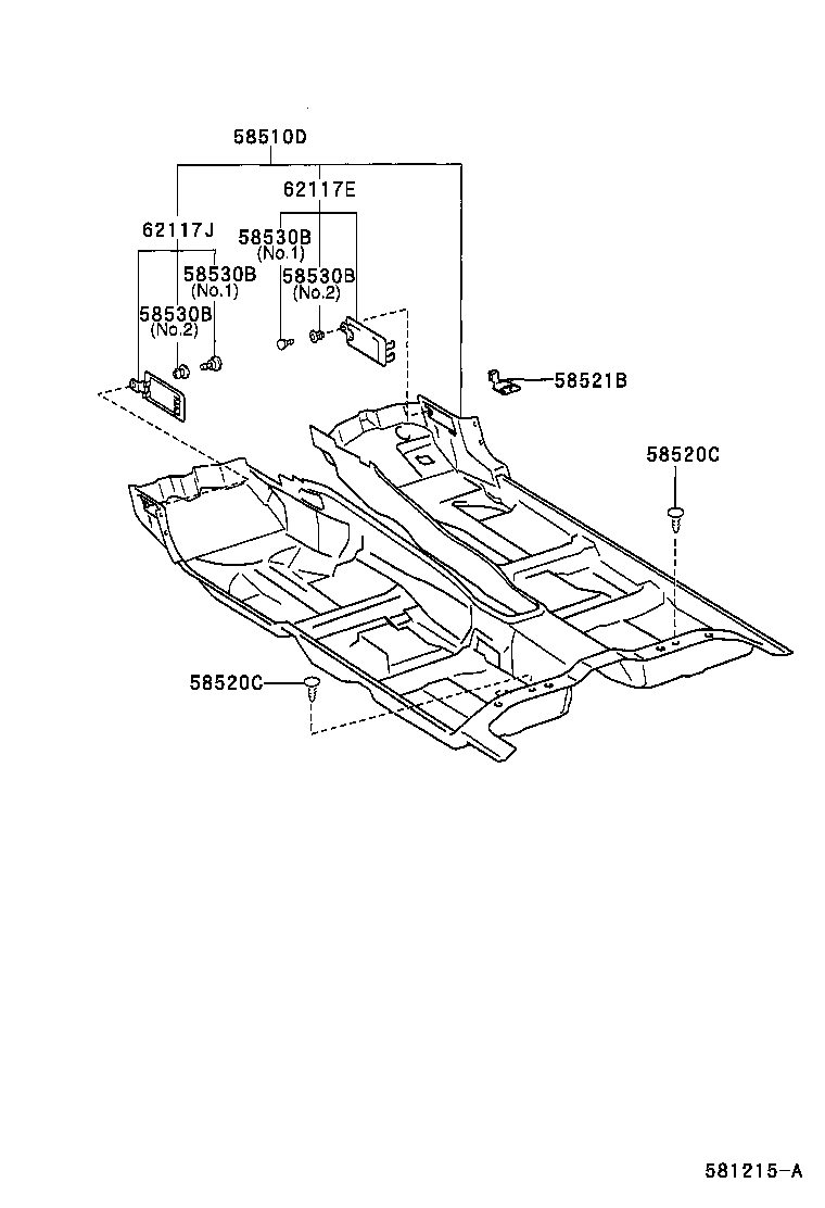 Toyota 62117-50010-A0 COVER, COWL SIDE TRIM SERVICE HOLE