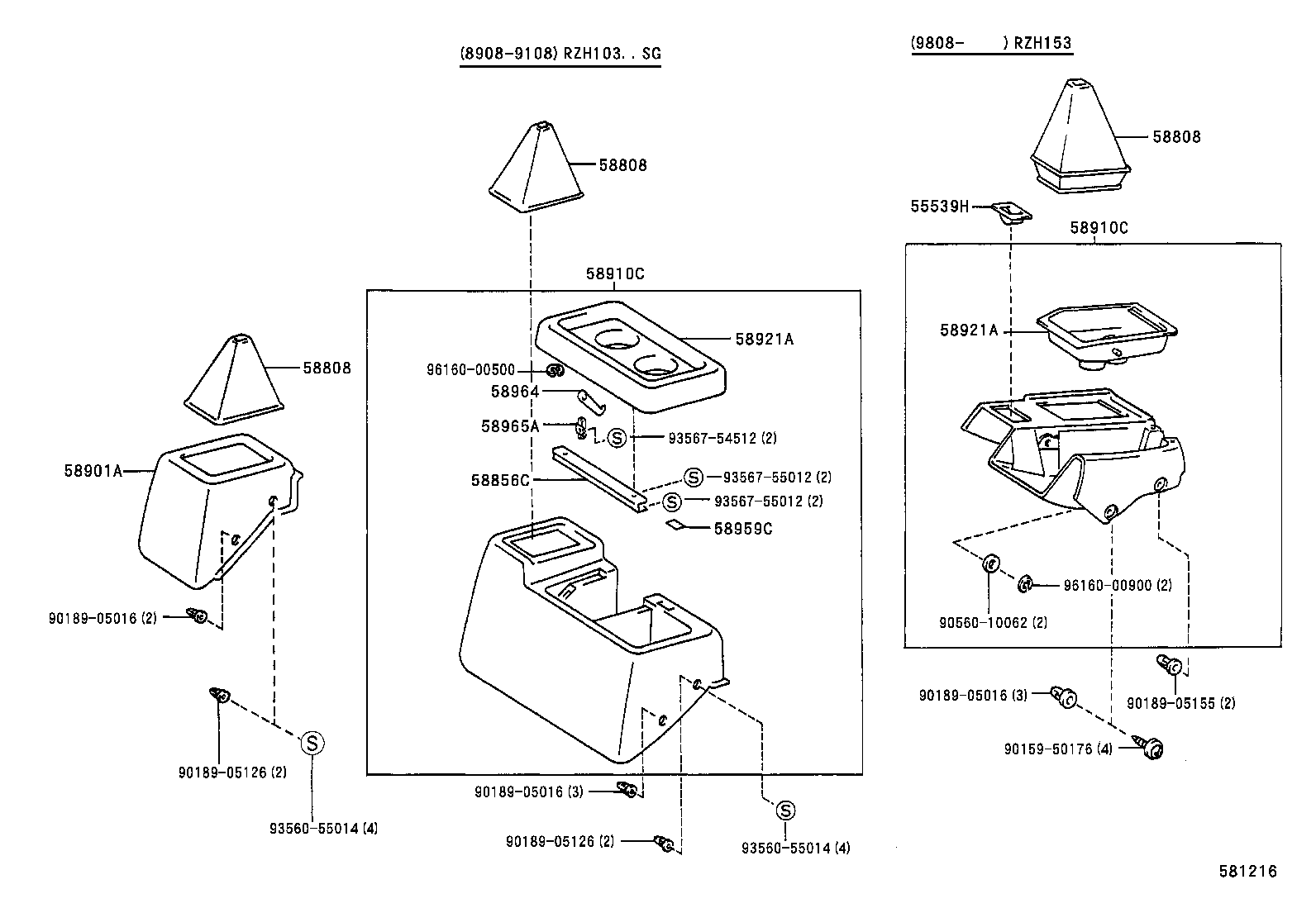 55604-26040 HOLDER SUB-ASSY, INSTRUMENT PANEL CUP product image