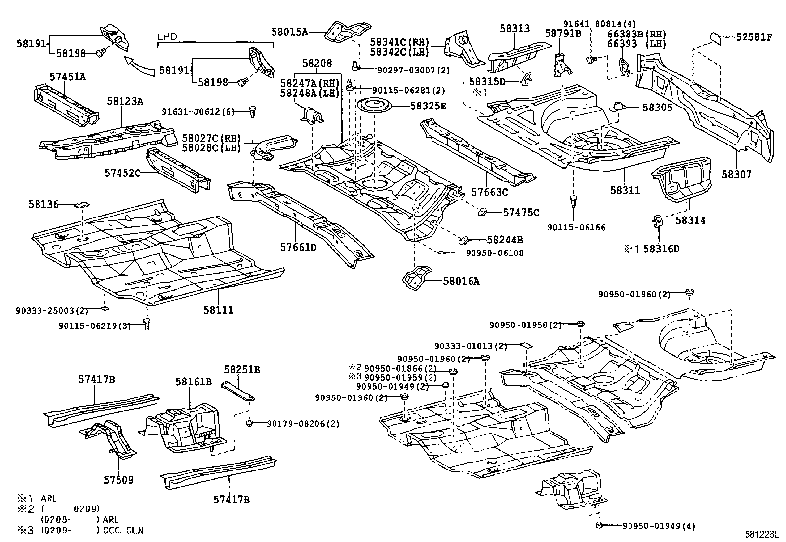 58136-02050 COVER, FRONT FLOOR HOLE product image