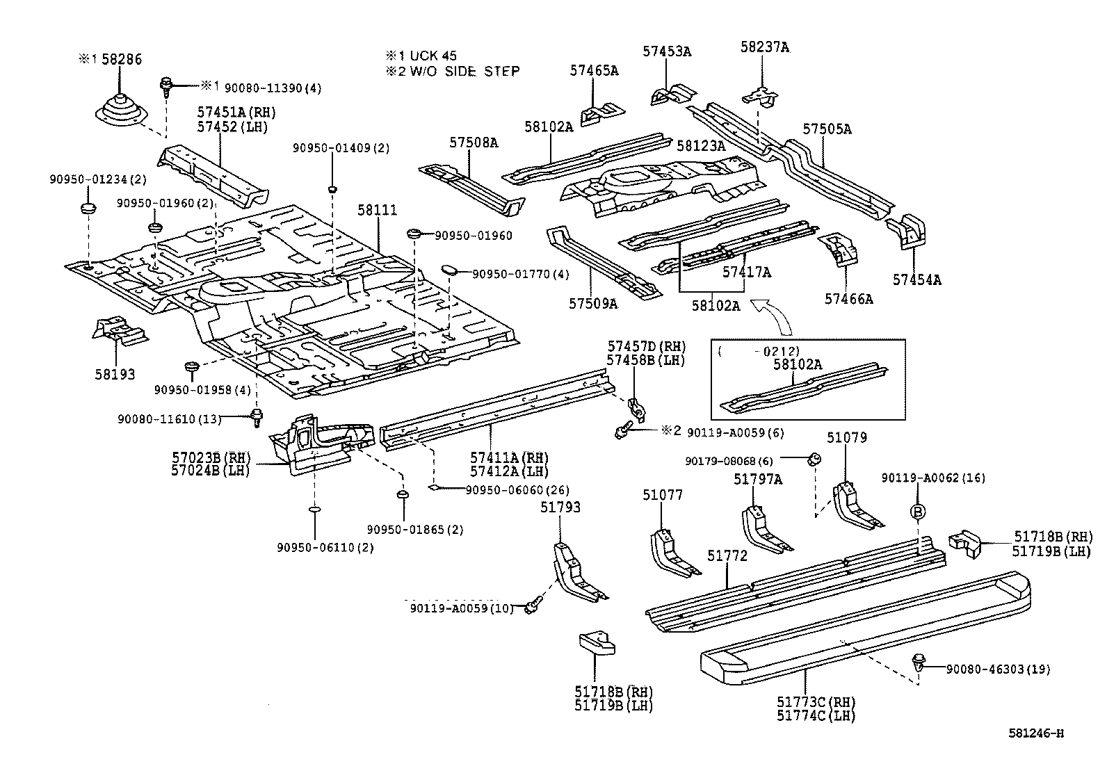 Toyota 58280-0C040 BOOT, SHIFT & SELECT LEVER, NO.1