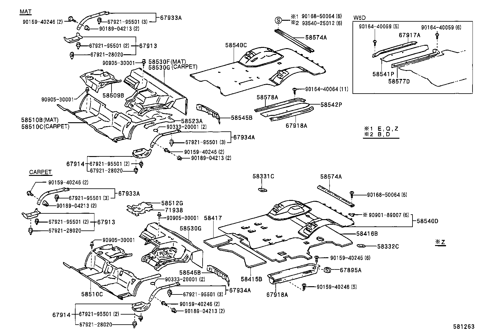 58417-28050 BOARD, REAR FLOOR, NO.3 product image