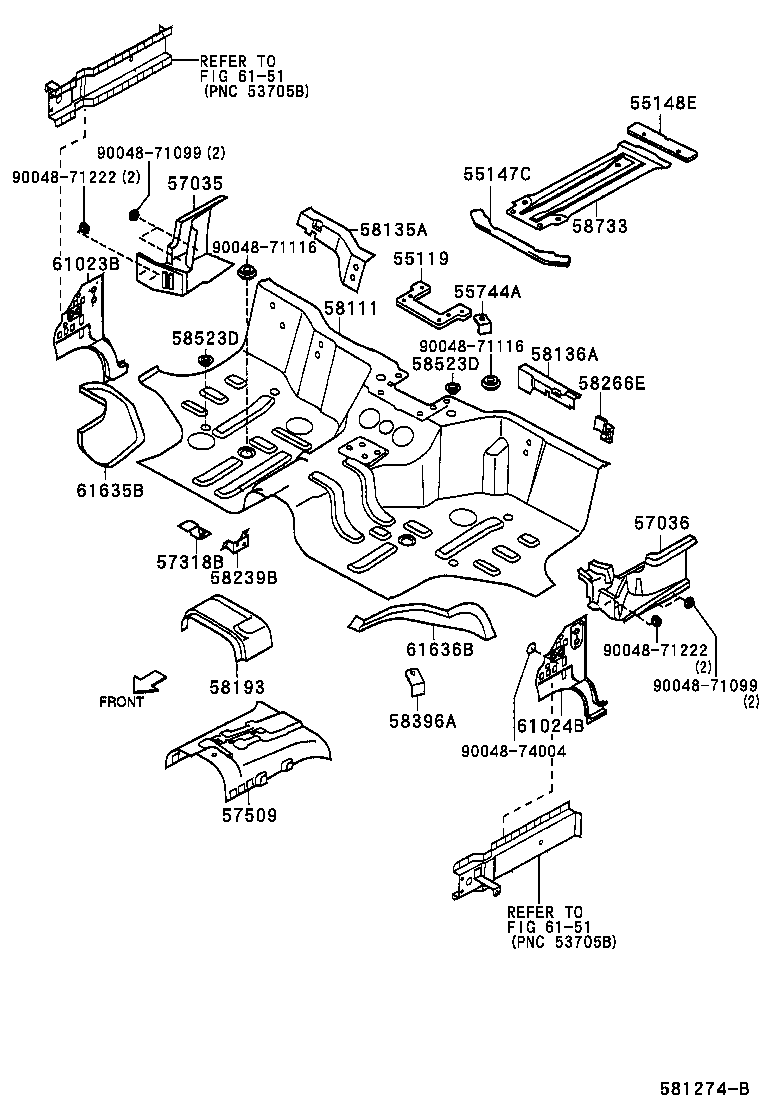 57106-97503 PLATE, FRONT SIDE MEMBER, NO.1 LH product image