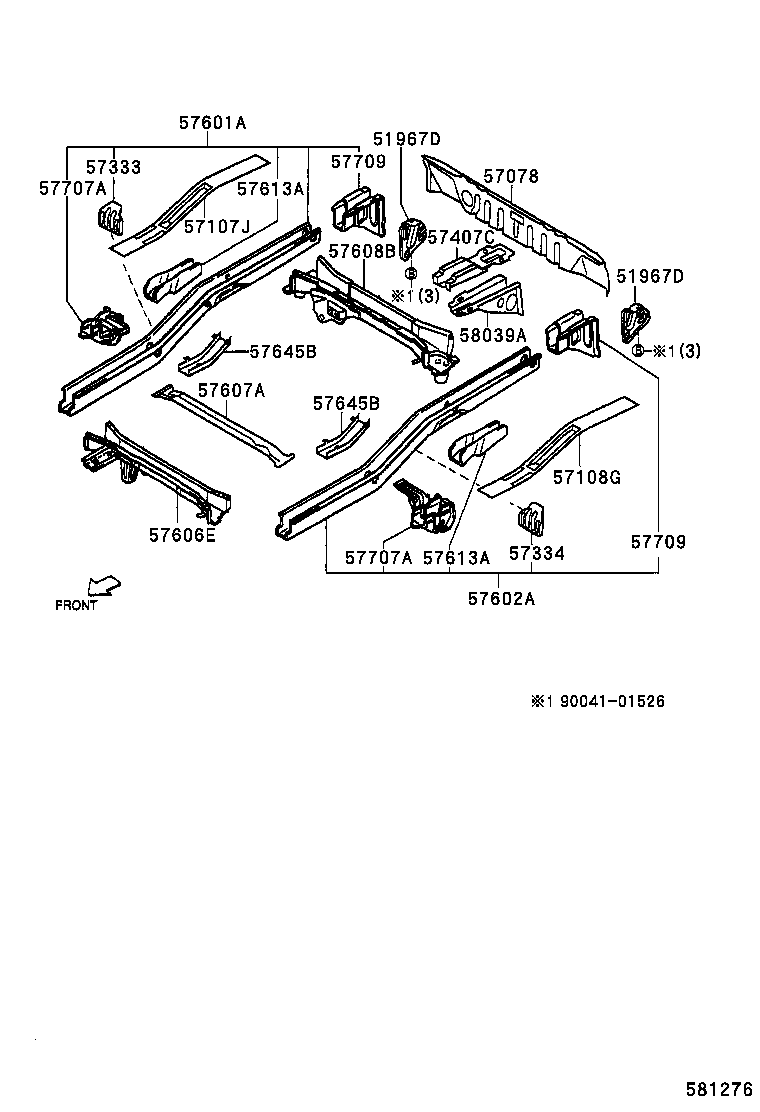 51967-97501 HOOK SUB-ASSY,REAR product image