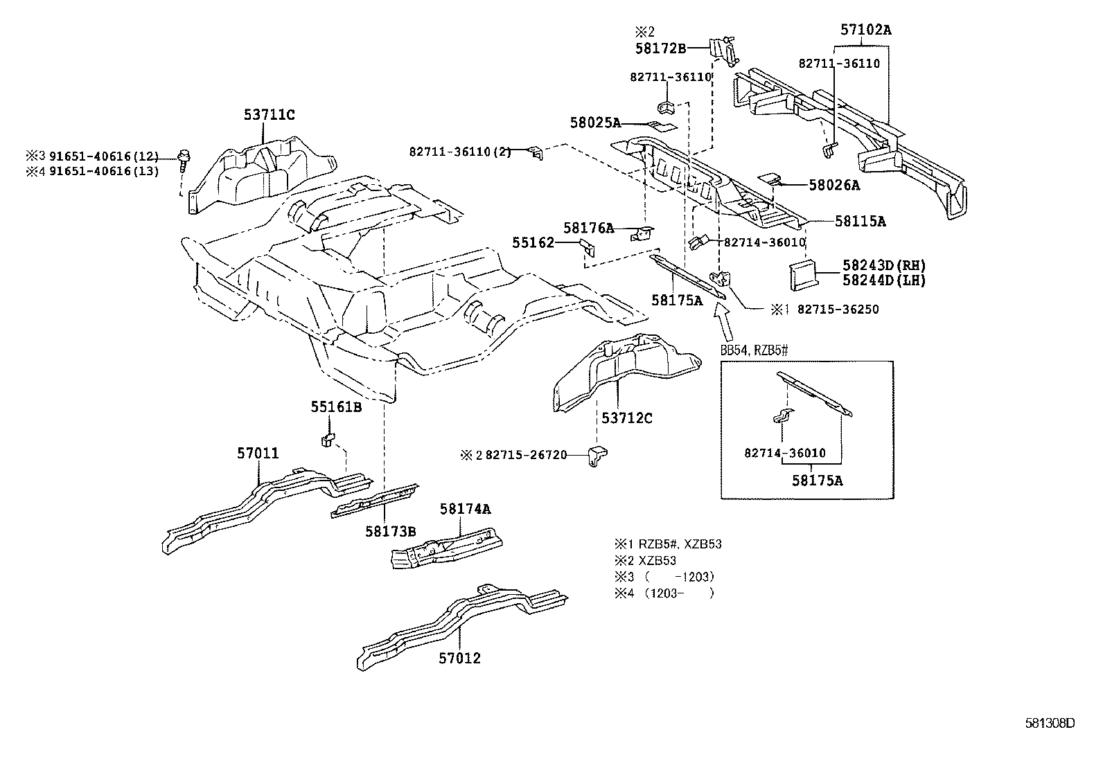 53711-0S010 APRON, FRONT FENDER, RH product image
