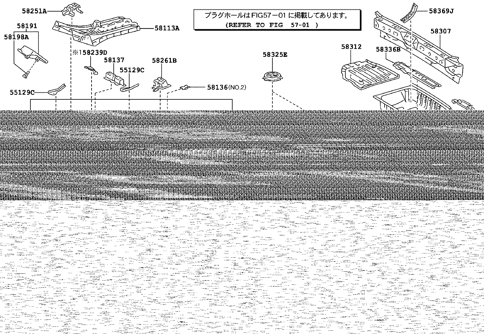 58211-44090 PAN, CENTER FLOOR product image