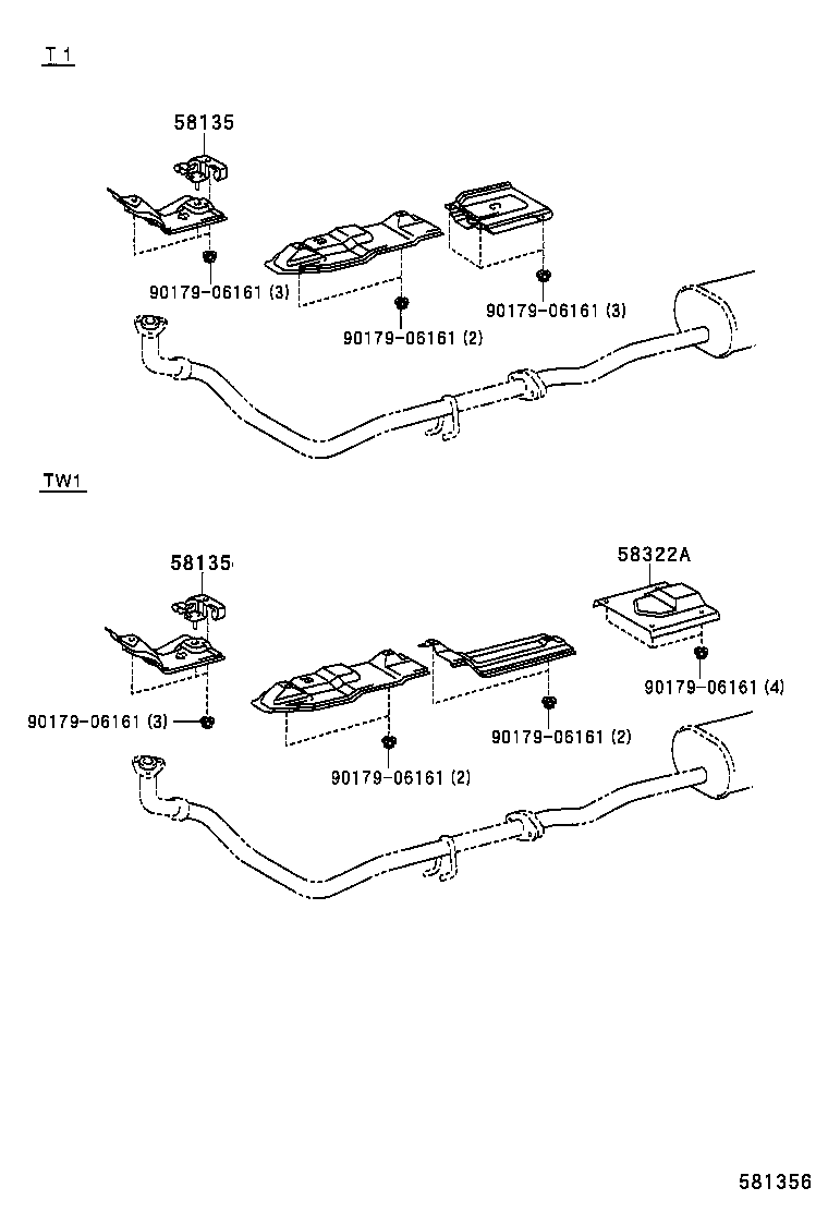 58041-89108 INSULATOR SUB-ASSY, FRONT FLOOR HEAT, NO.1 product image