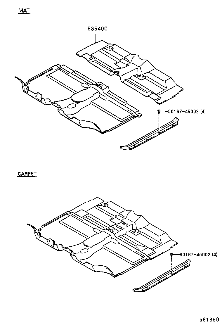 58510-89366-06 MAT, FLOOR, FRONT product image