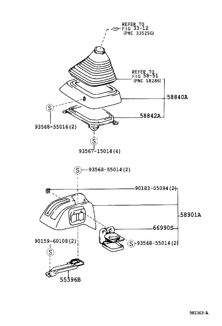 55396-28020 BRACKET, CONSOLE MOUNTING, NO.4 product image