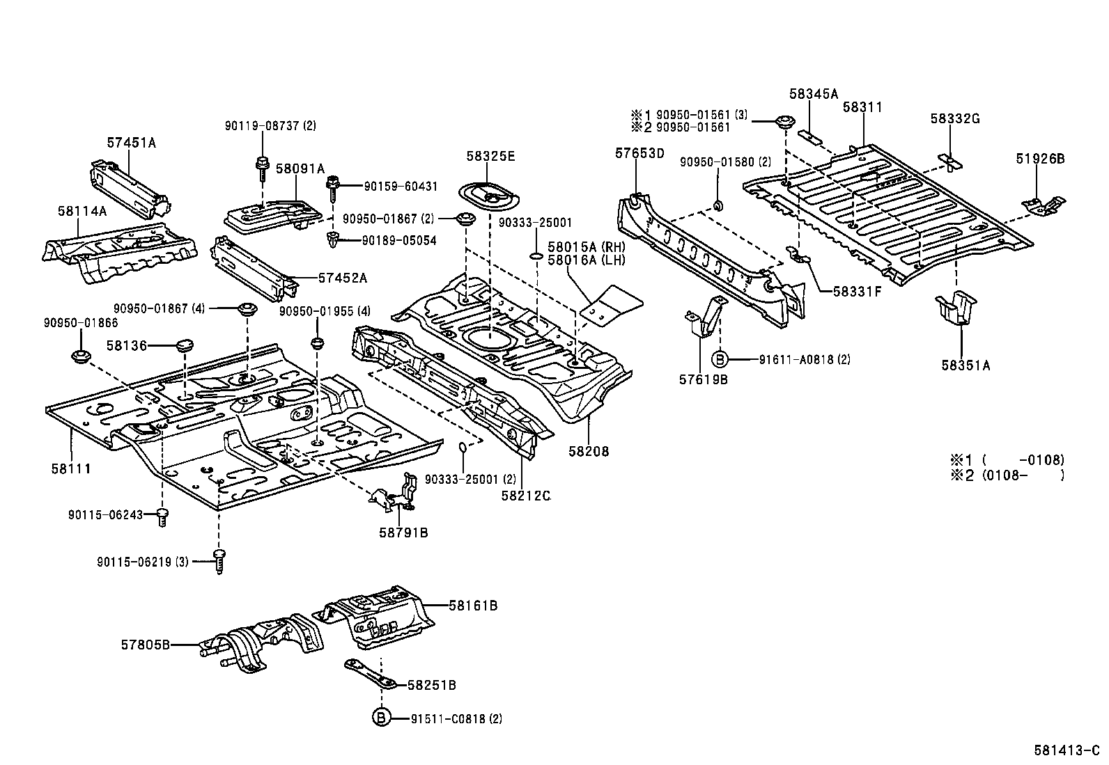 51938-52010 BRACKET, SPARE WHEEL CARRIER product image
