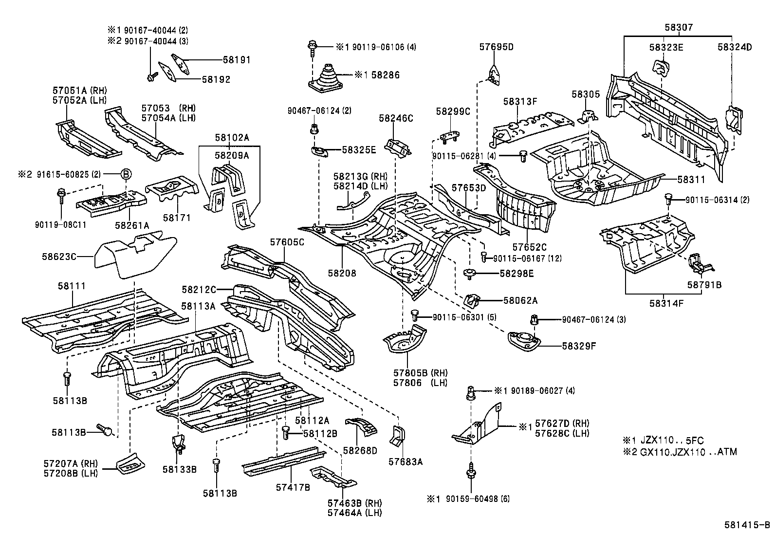 58307-22760 PANEL SUB-ASSY, BODY LOWER BACK product image