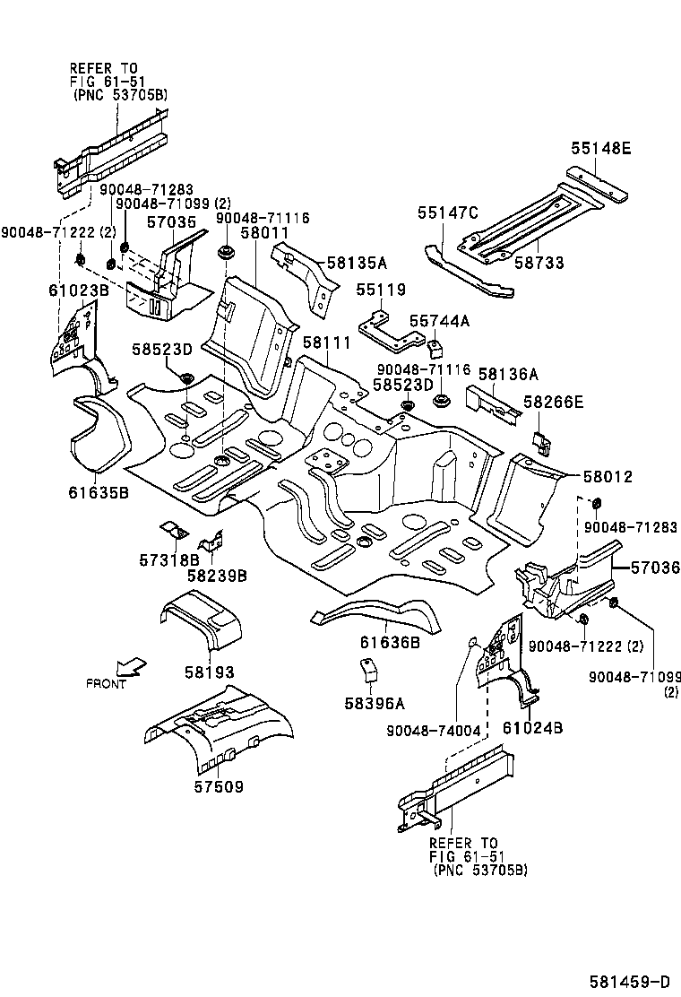 57106-97503 PLATE, FRONT SIDE MEMBER, NO.1 LH product image