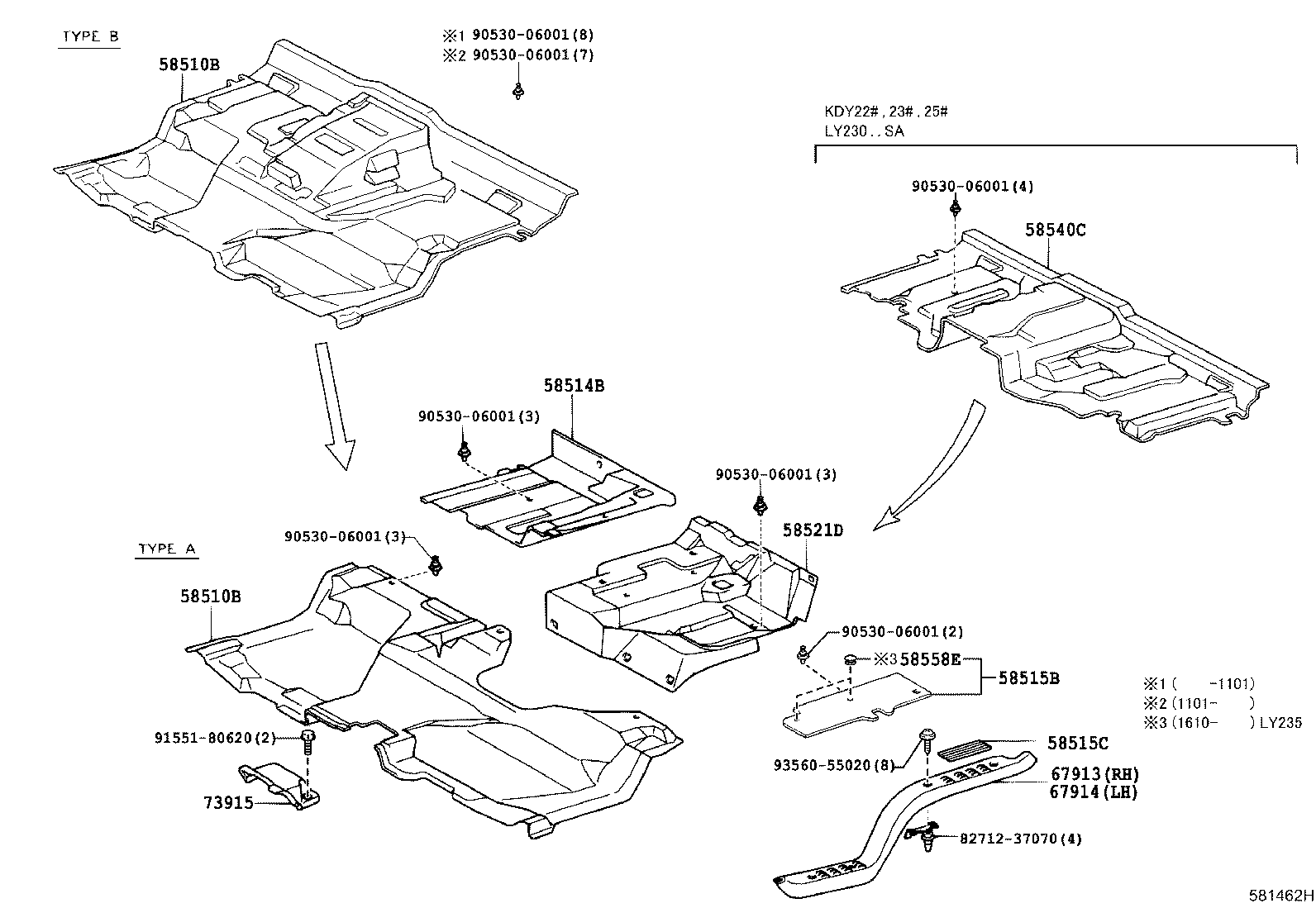 58510-25470 MAT, FRONT FLOOR, FRONT product image