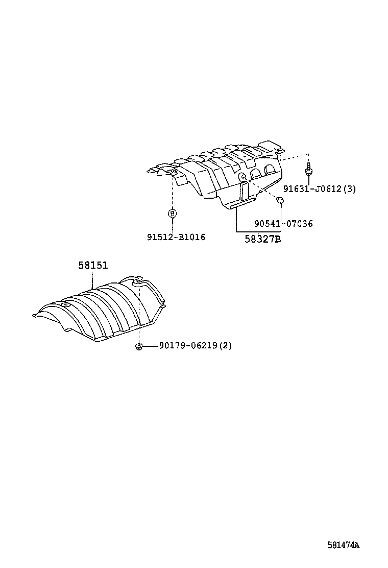 58152-33040 INSULATOR, FRONT FLOOR HEAT, NO.1 product image
